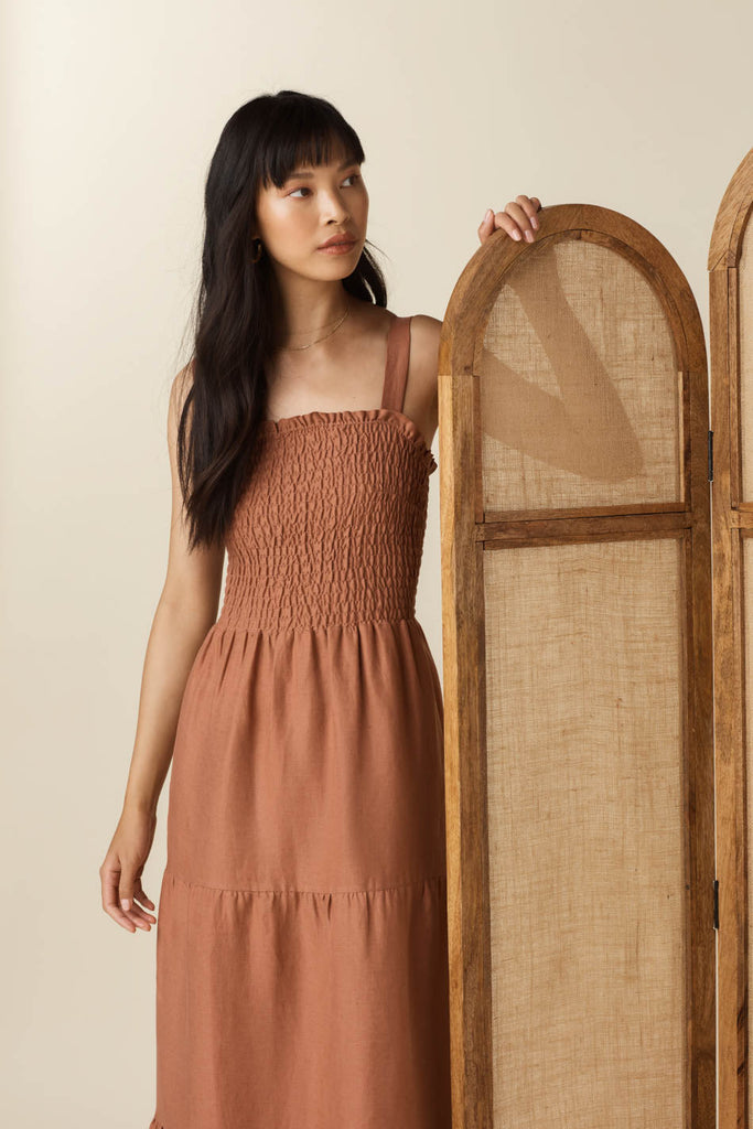 VETTA apparel The Smocked Tiered Dress capsule wardrobe