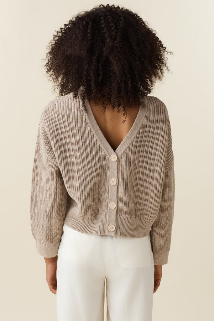 VETTA Apparel & Accessories The Chunky Cropped Cardigan capsule wardrobe