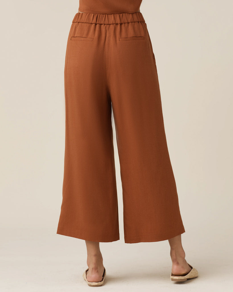 VETTA Apparel & Accessories The Wide Leg Crop Pant capsule wardrobe