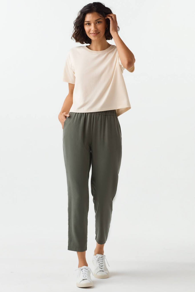 VETTA apparel The Boxy Cropped Tee capsule wardrobe