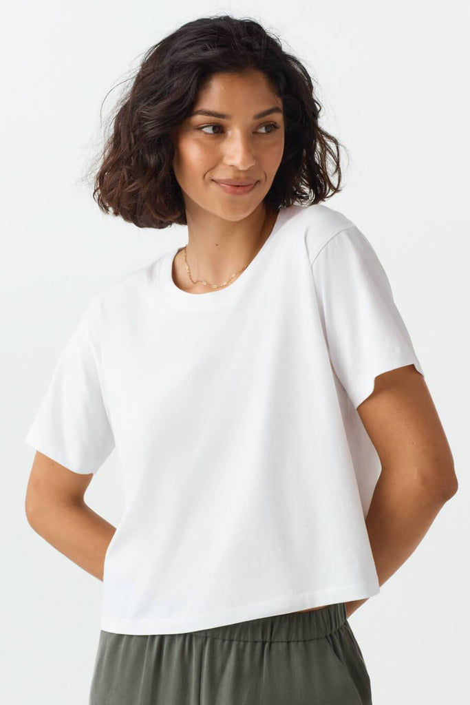 VETTA apparel The Boxy Cropped Tee capsule wardrobe