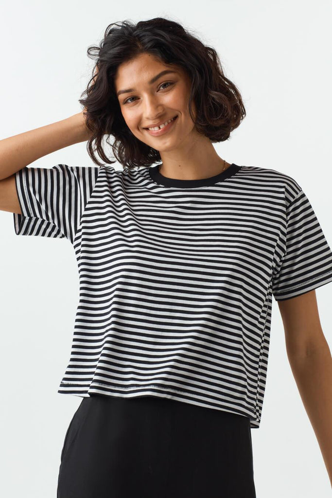 VETTA apparel The Boxy Cropped Tee capsule wardrobe