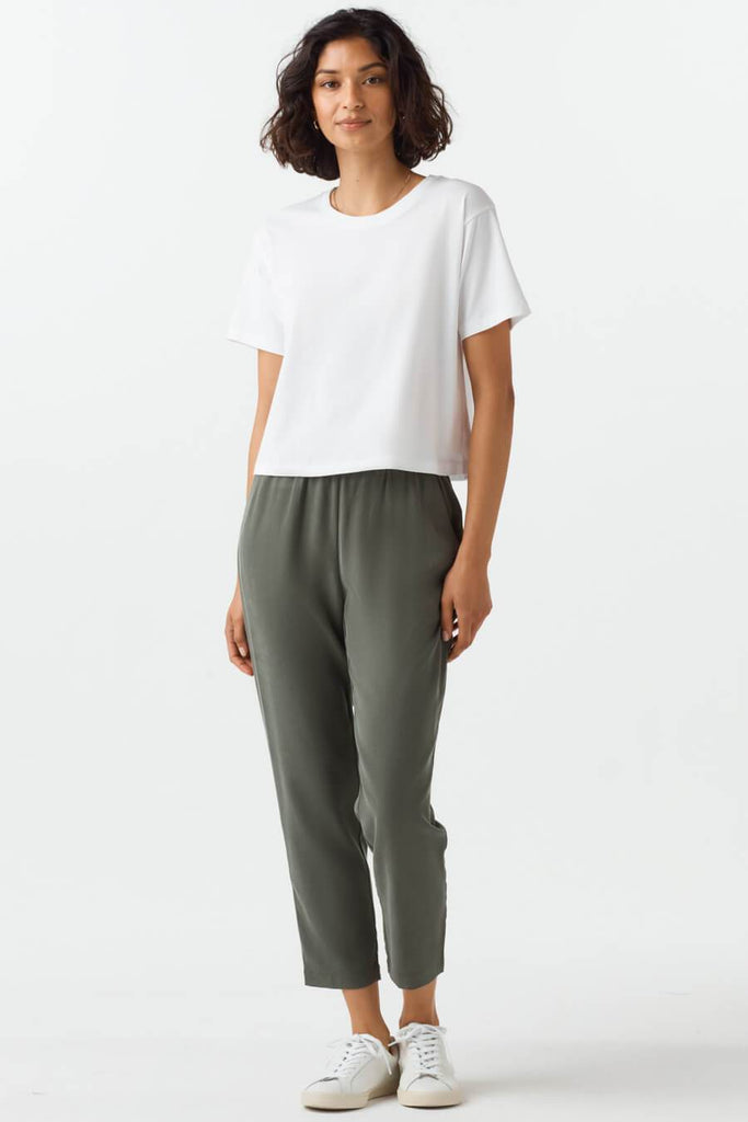 VETTA apparel The Boxy Cropped Tee capsule wardrobe