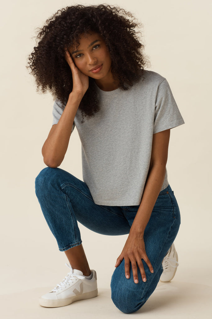 VETTA apparel The Boxy Cropped Tee capsule wardrobe