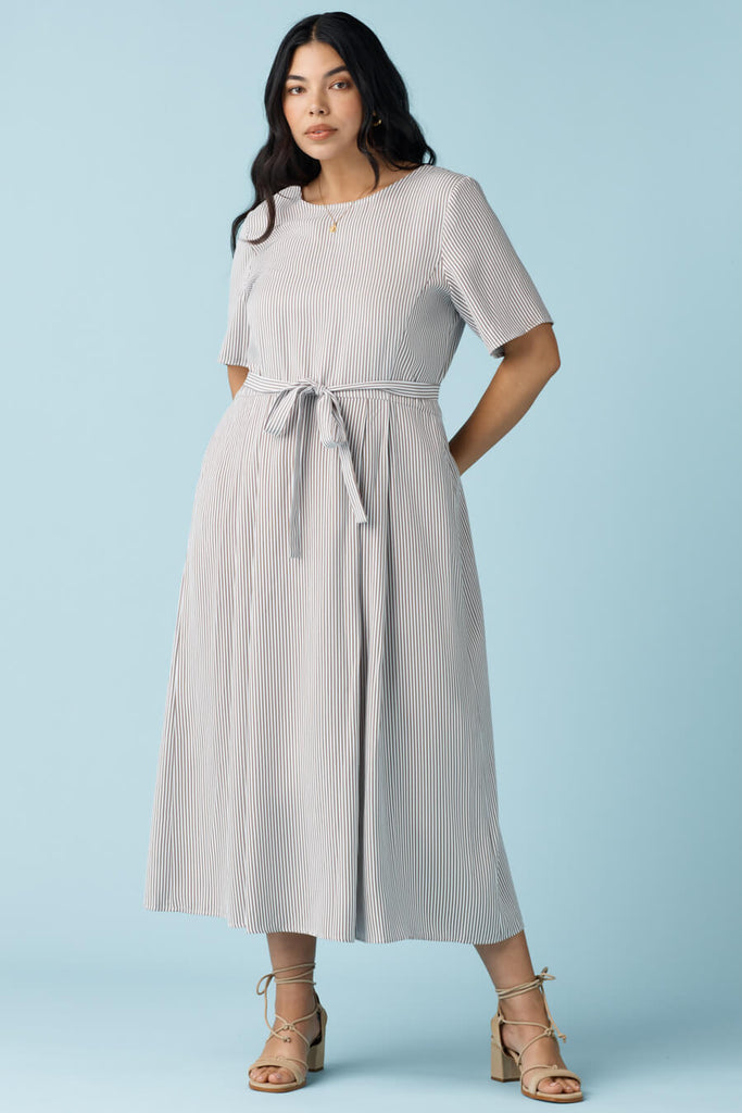 VETTA apparel The Button Up Midi Dress capsule wardrobe