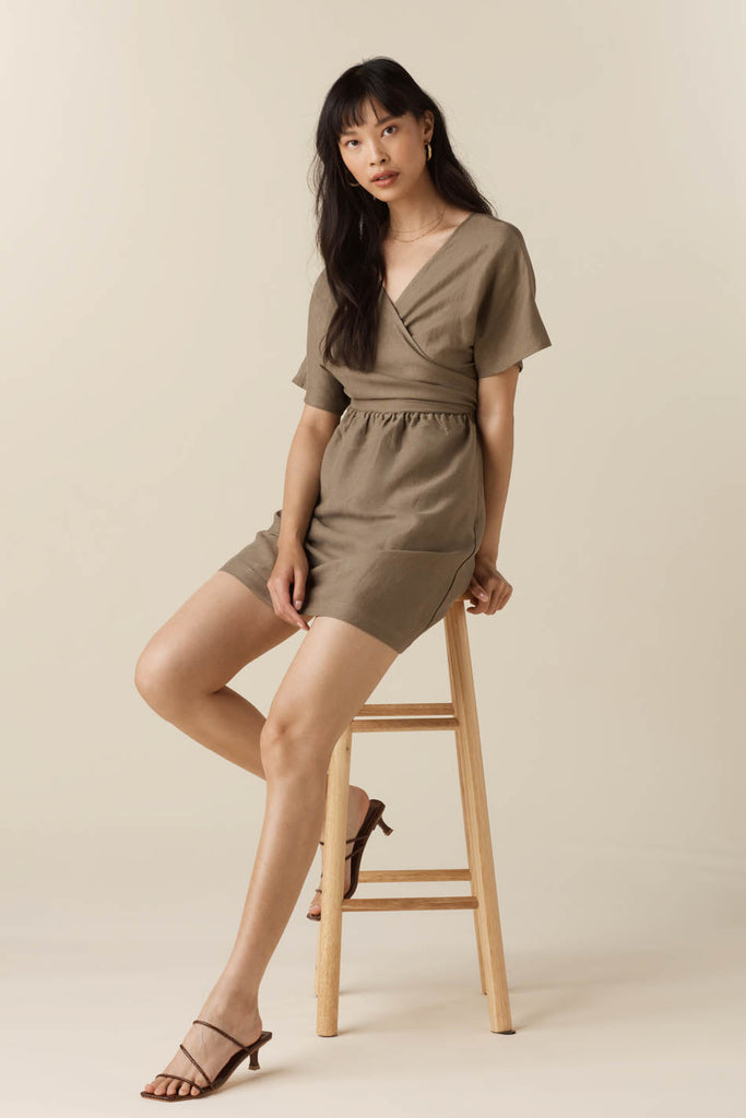 VETTA apparel The Convertible Wrap Mini Dress capsule wardrobe