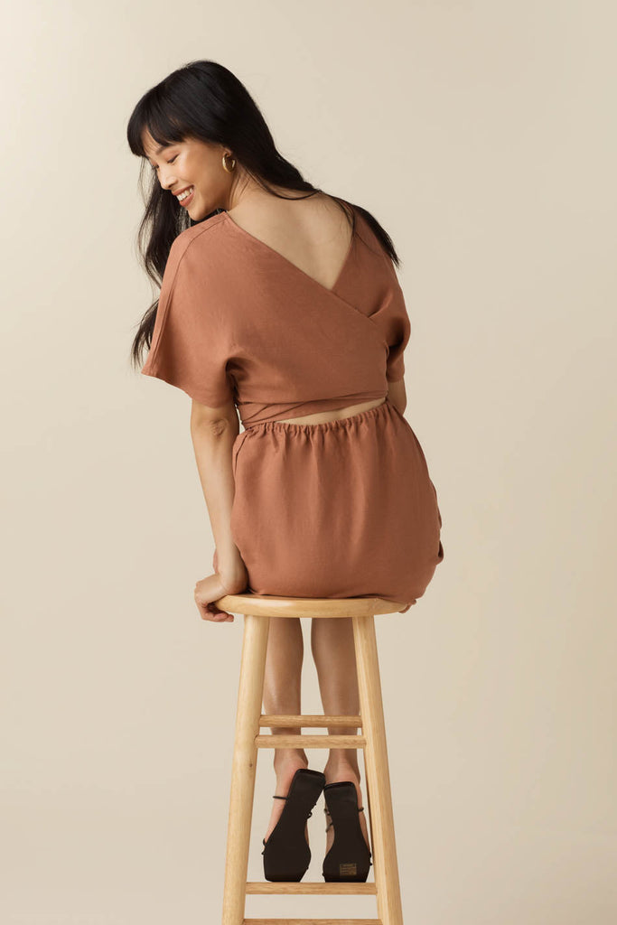 VETTA apparel The Convertible Wrap Mini Dress capsule wardrobe