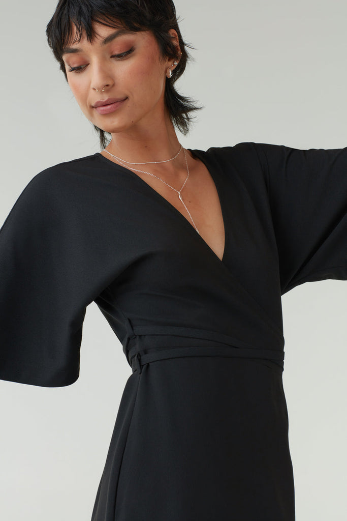 VETTA apparel The Convertible Wrap Tie Dress capsule wardrobe