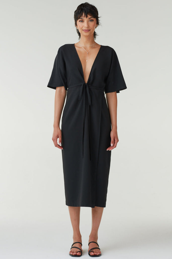 VETTA apparel The Convertible Wrap Tie Dress capsule wardrobe