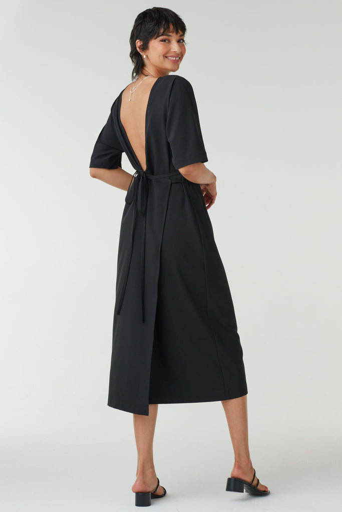 VETTA apparel The Convertible Wrap Tie Dress capsule wardrobe