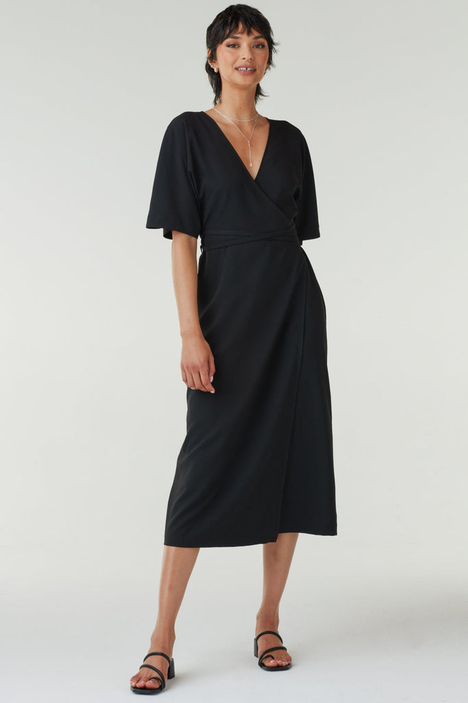 The Convertible Wrap Tie Dress – VETTA