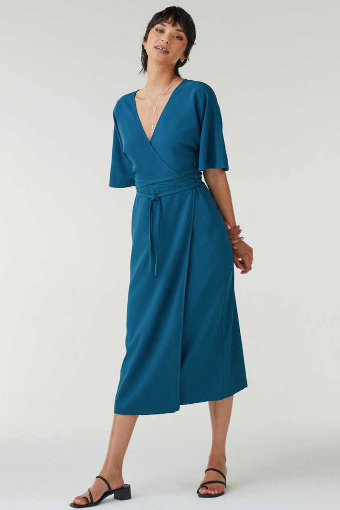 The Convertible Wrap Tie Dress – VETTA