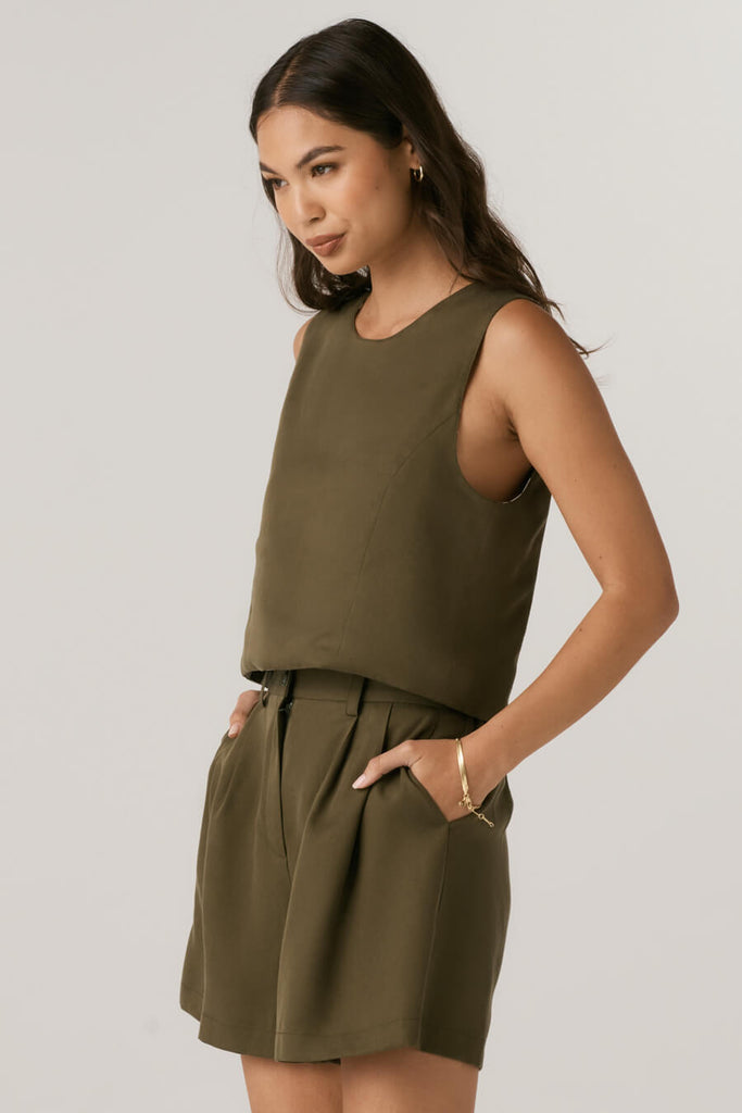 VETTA apparel The Crop Top + Short Set capsule wardrobe