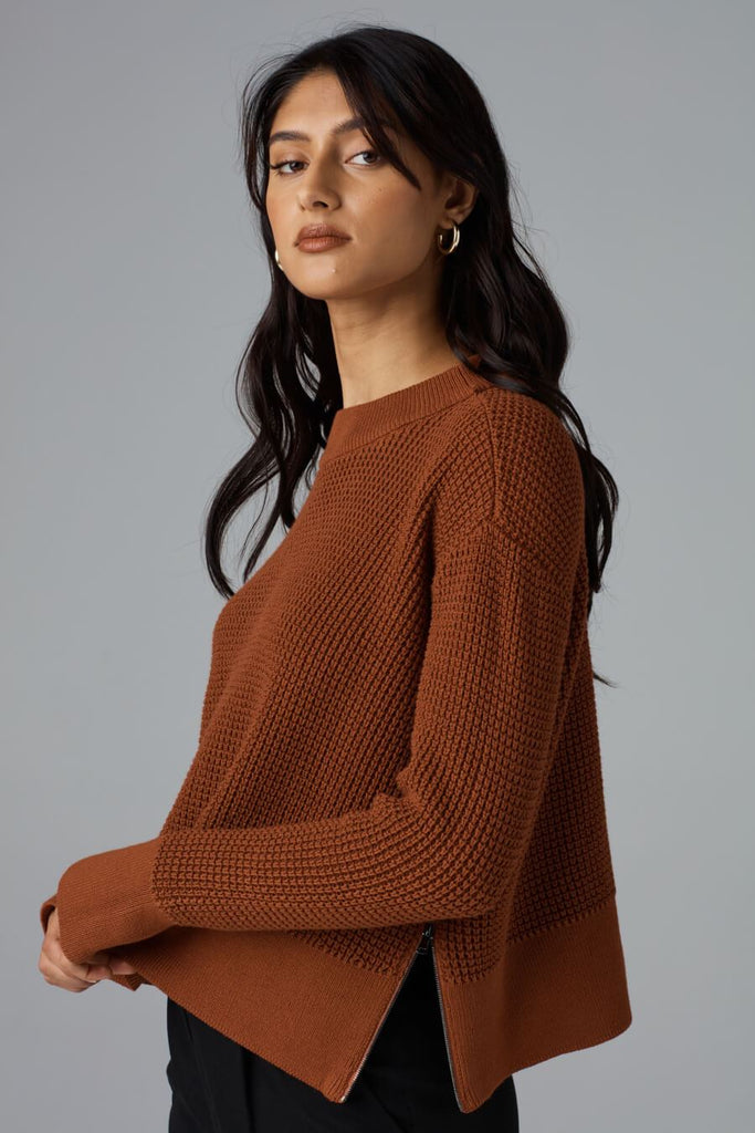 VETTA apparel The Cropped Mockneck Sweater capsule wardrobe