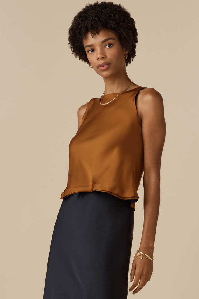 VETTA apparel The Reversible Cropped Tank capsule wardrobe