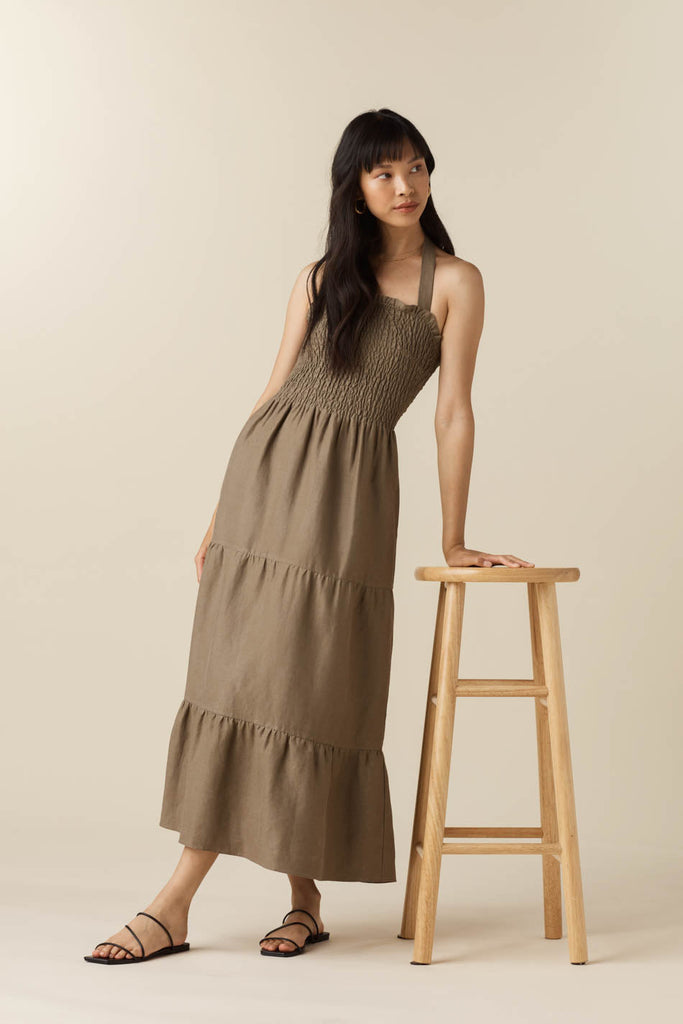 VETTA apparel The Smocked Tiered Dress capsule wardrobe