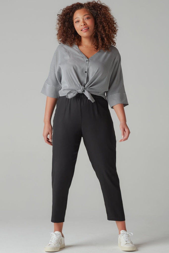 VETTA apparel The Tencel Tapered Pant capsule wardrobe