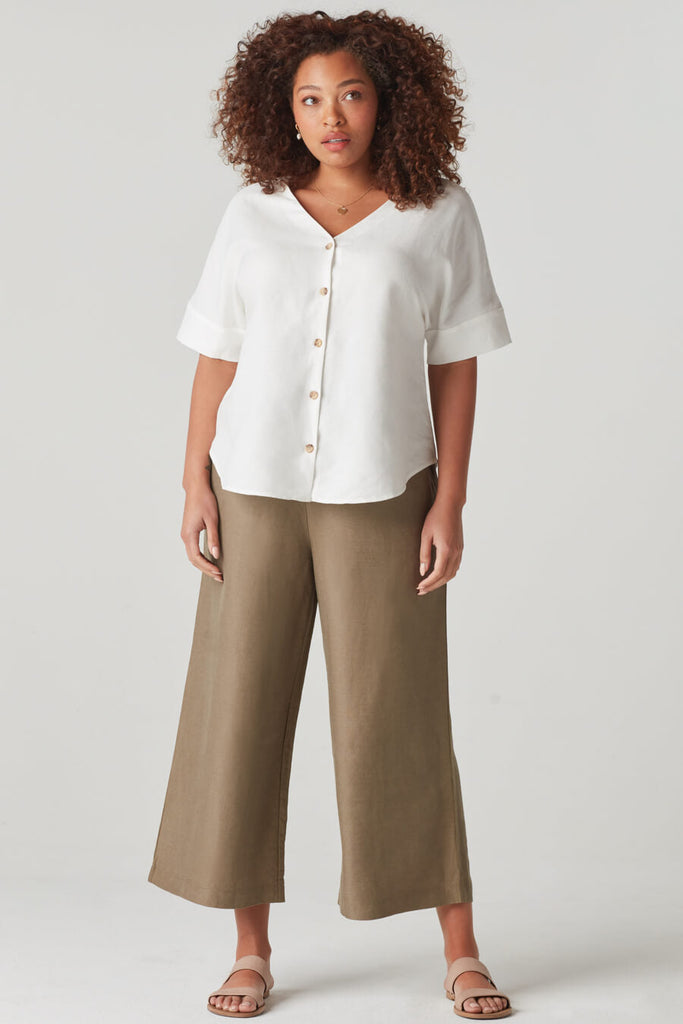 VETTA apparel The Textured Girlfriend Shirt capsule wardrobe