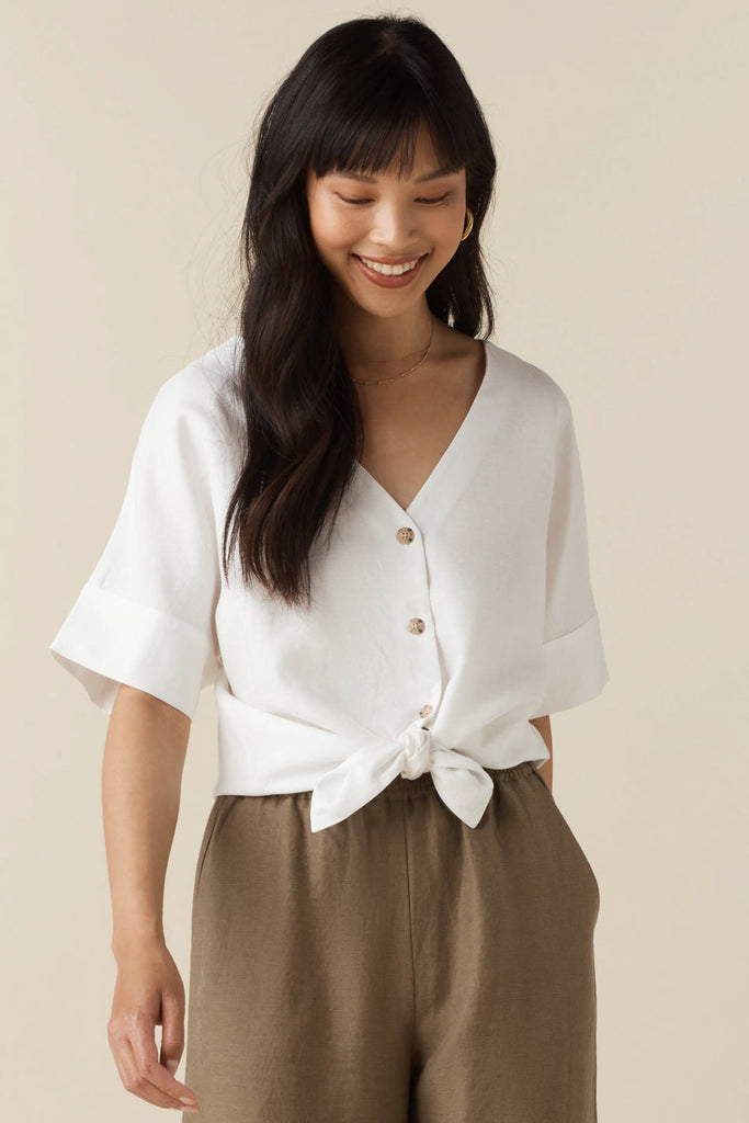 VETTA apparel The Textured Girlfriend Shirt capsule wardrobe