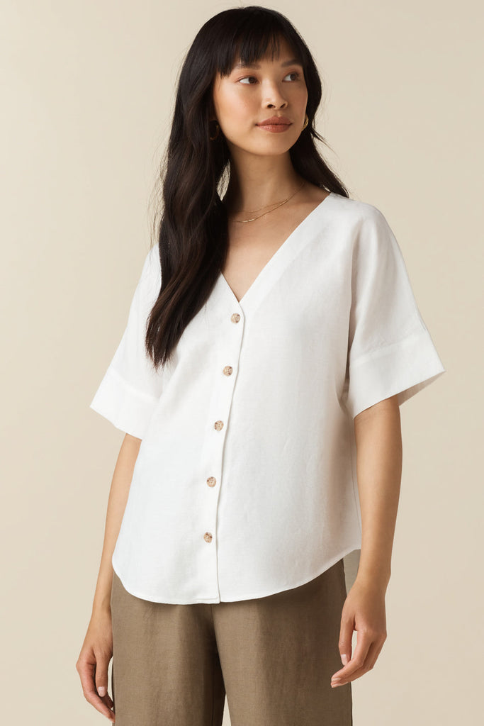VETTA apparel The Textured Girlfriend Shirt capsule wardrobe