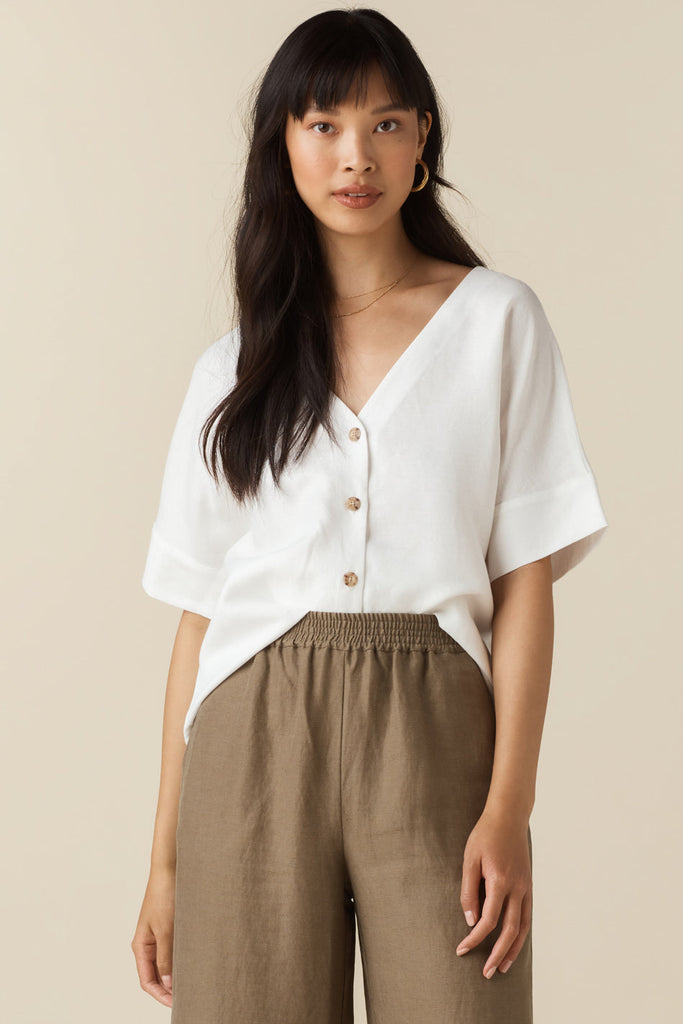 VETTA apparel The Textured Girlfriend Shirt capsule wardrobe