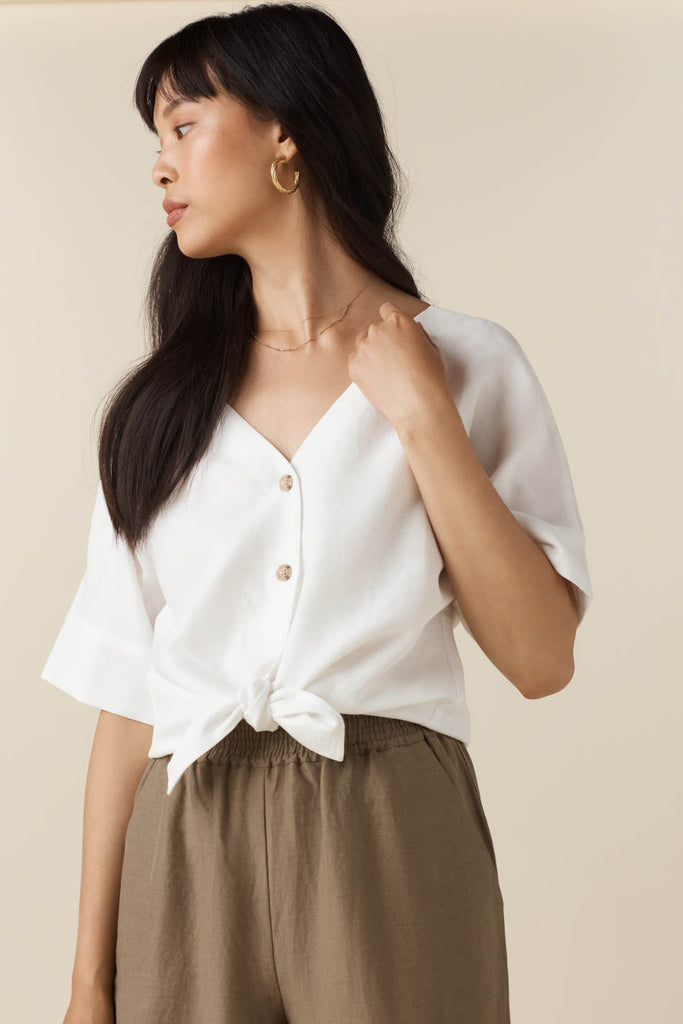 VETTA apparel The Textured Girlfriend Shirt capsule wardrobe