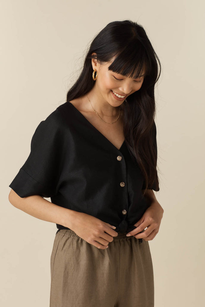VETTA apparel The Textured Girlfriend Shirt capsule wardrobe