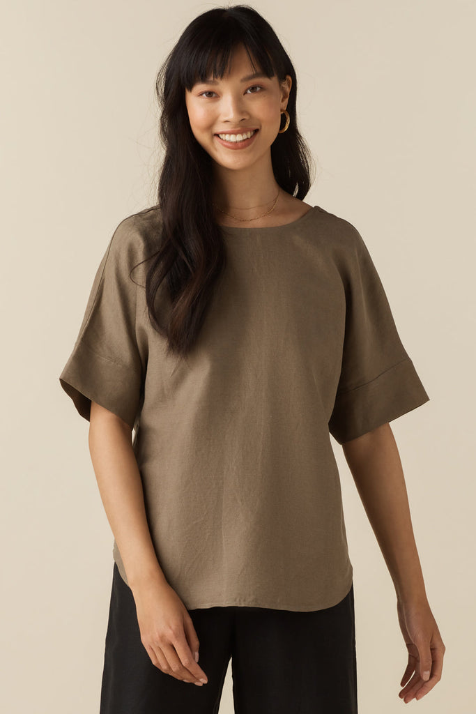 VETTA apparel The Textured Girlfriend Shirt capsule wardrobe