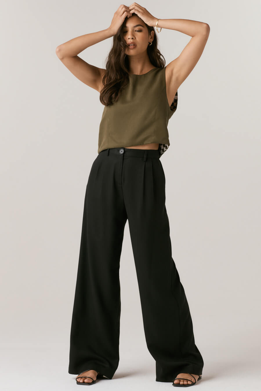 White High Rise Pants - Wide-Leg Trouser Pants - High Waist Pants - Lulus