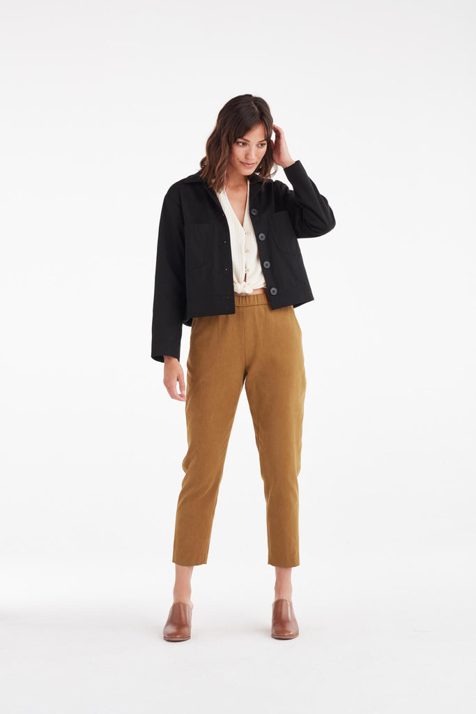 VETTA The Canvas Tapered Pant capsule wardrobe