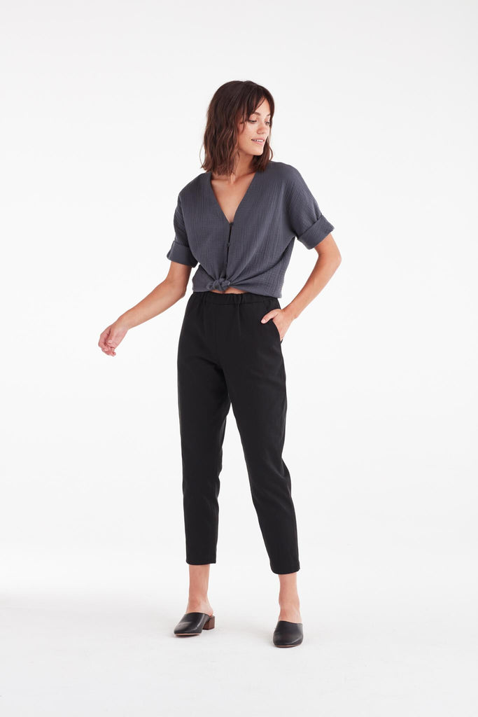 VETTA The Canvas Tapered Pant capsule wardrobe