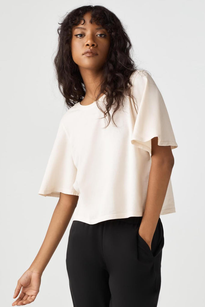 VETTA The Cropped Flutter Tee capsule wardrobe