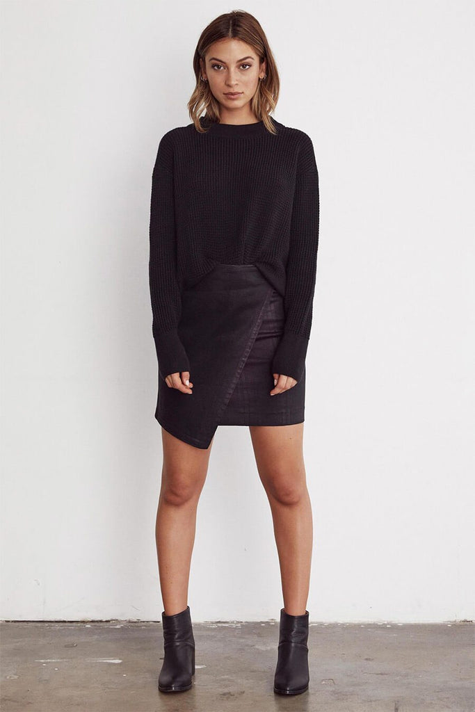 VETTA The Cropped Mockneck Sweater capsule wardrobe