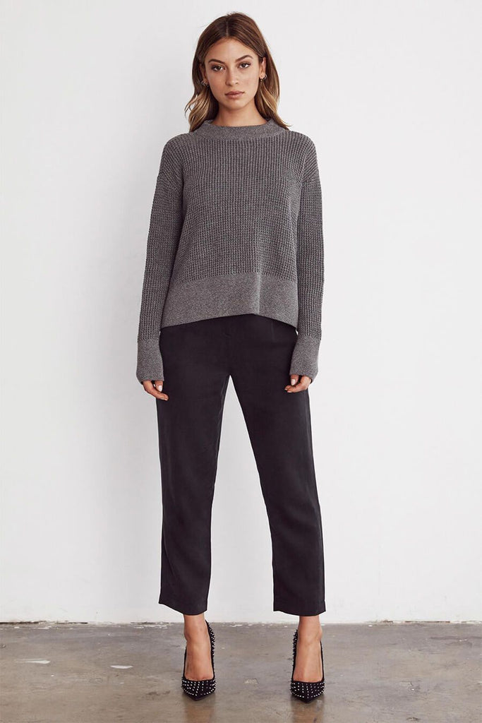 VETTA The Cropped Mockneck Sweater capsule wardrobe