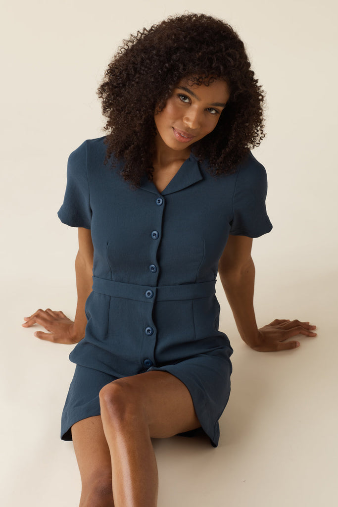 VETTA The Notch Collar Two Piece Dress - Limited Edition capsule wardrobe