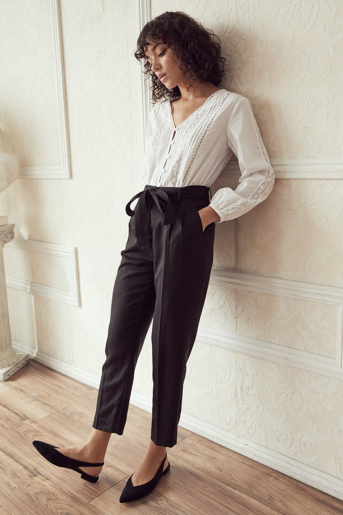 VETTA The Pleated High Waist Trouser capsule wardrobe