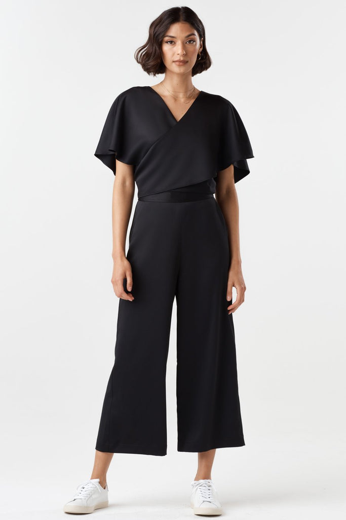 VETTA The Satin Cape Jumpsuit capsule wardrobe