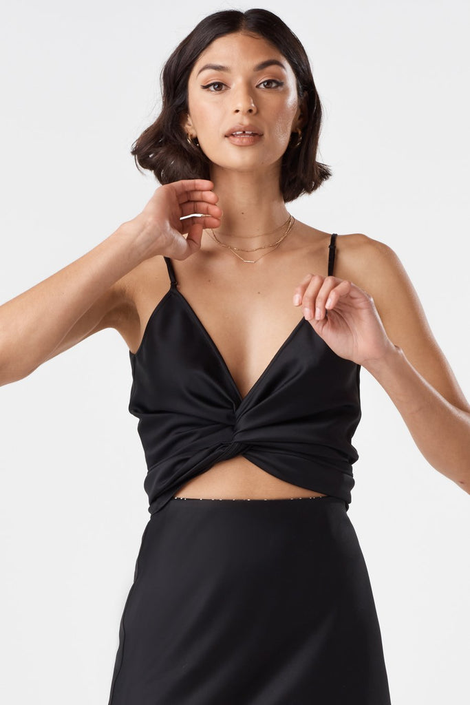VETTA The Satin Wrap Tank capsule wardrobe