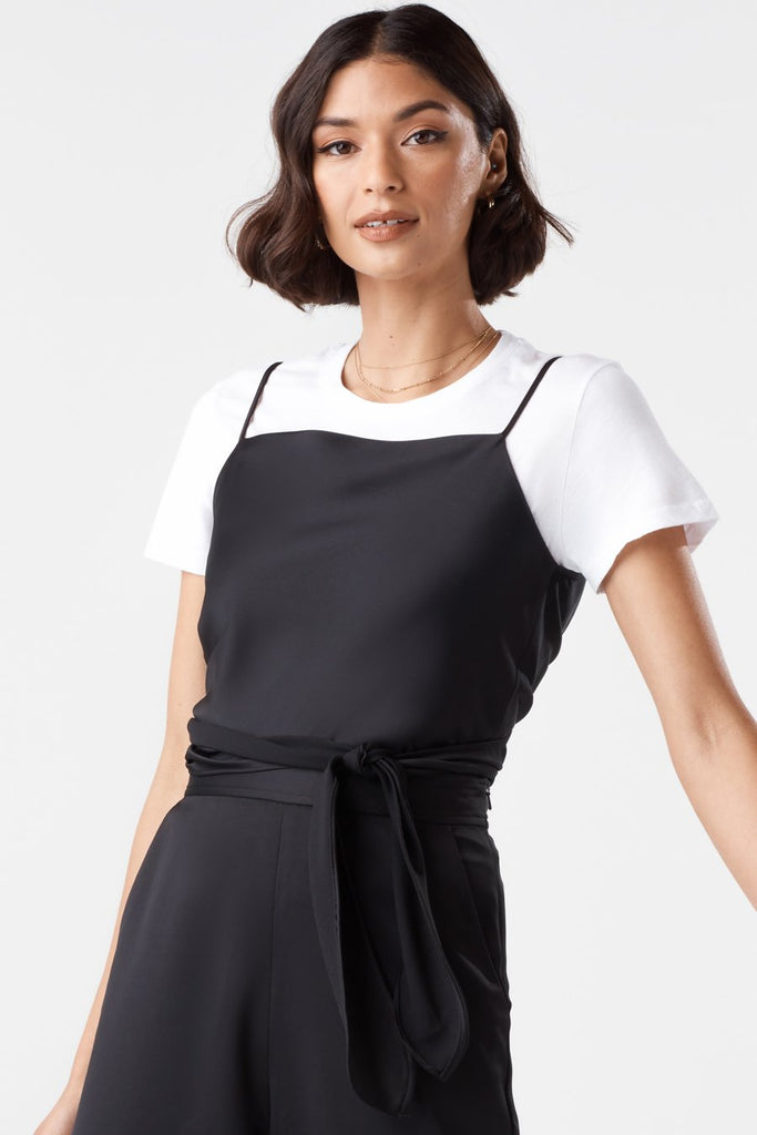 VETTA The Satin Wrap Tank capsule wardrobe