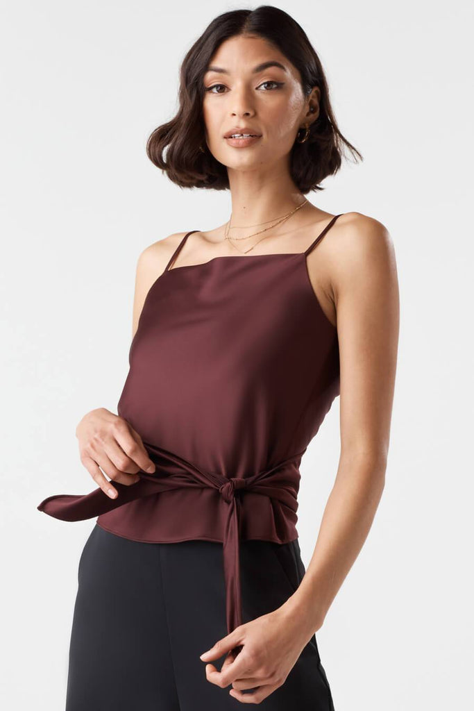 VETTA The Satin Wrap Tank capsule wardrobe
