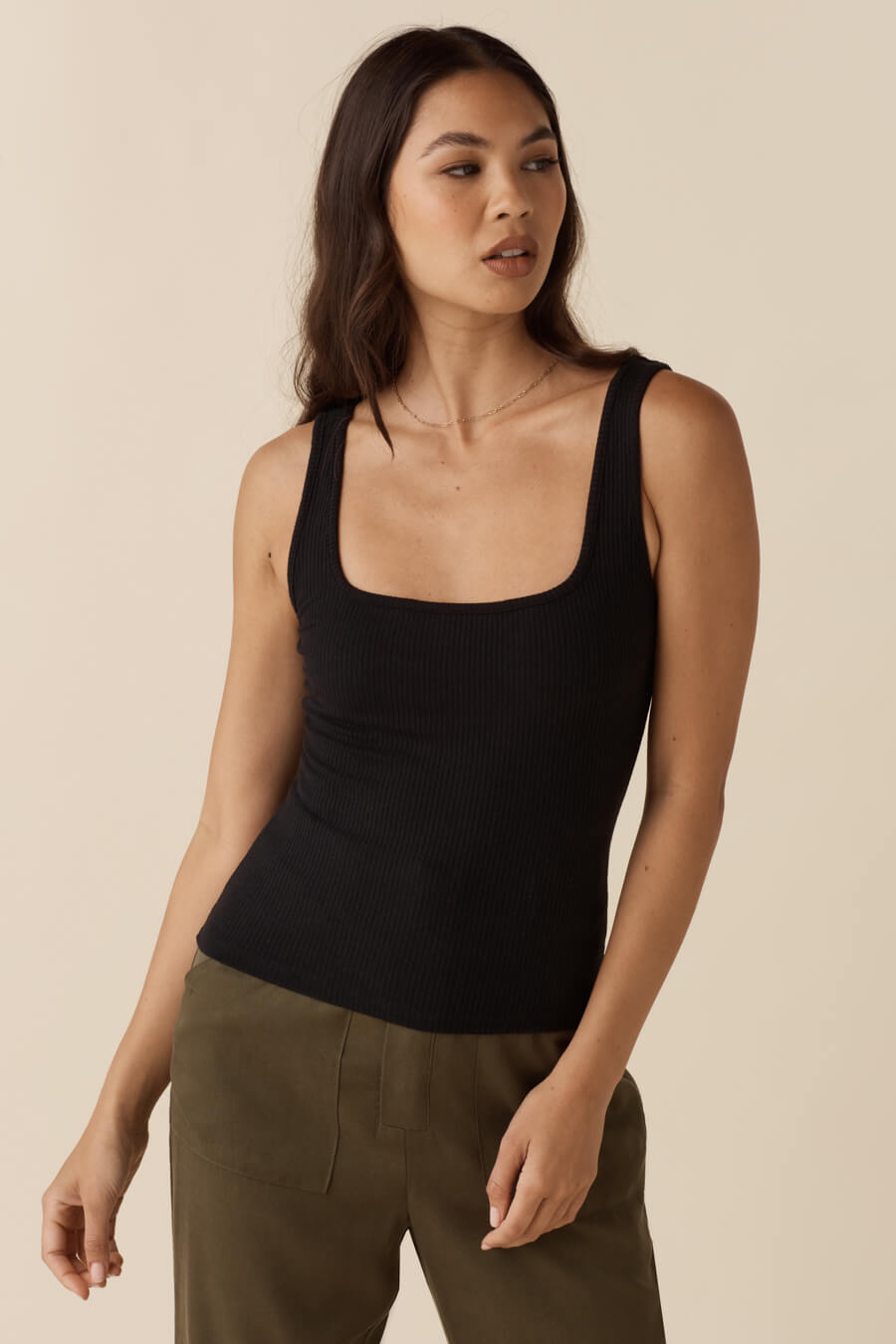 The Square Neck Fitted Tank
