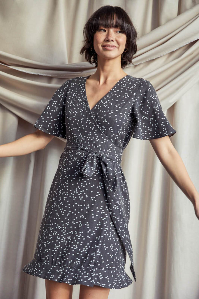VETTA The Tiered Wrap Dress capsule wardrobe
