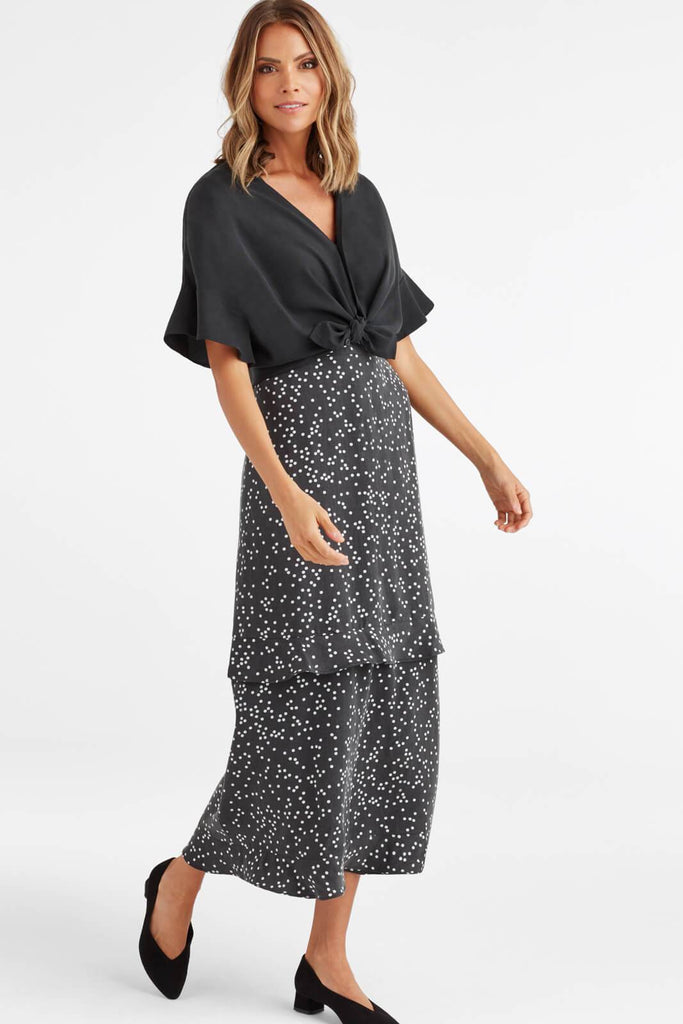 VETTA The Tiered Wrap Dress capsule wardrobe