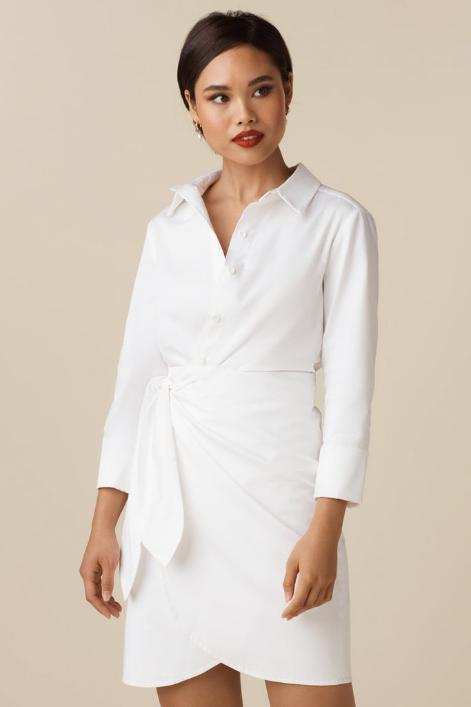 VETTA The Two Piece Wrap Shirt Dress capsule wardrobe