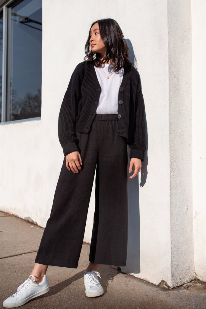 VETTA The Wide Leg Crop Pant capsule wardrobe