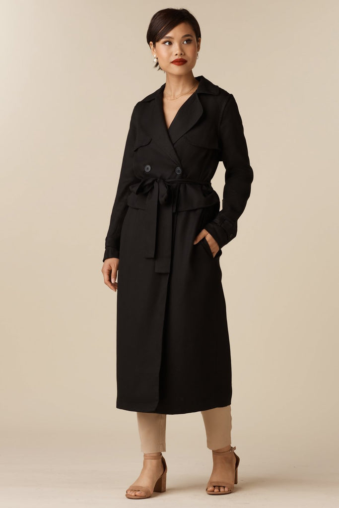 VETTA XS / Black The Convertible Trench capsule wardrobe