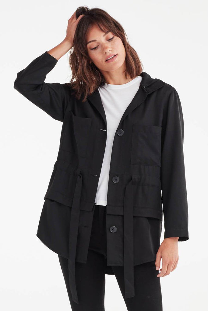 VETTA XS / Black The Utility Jacket capsule wardrobe