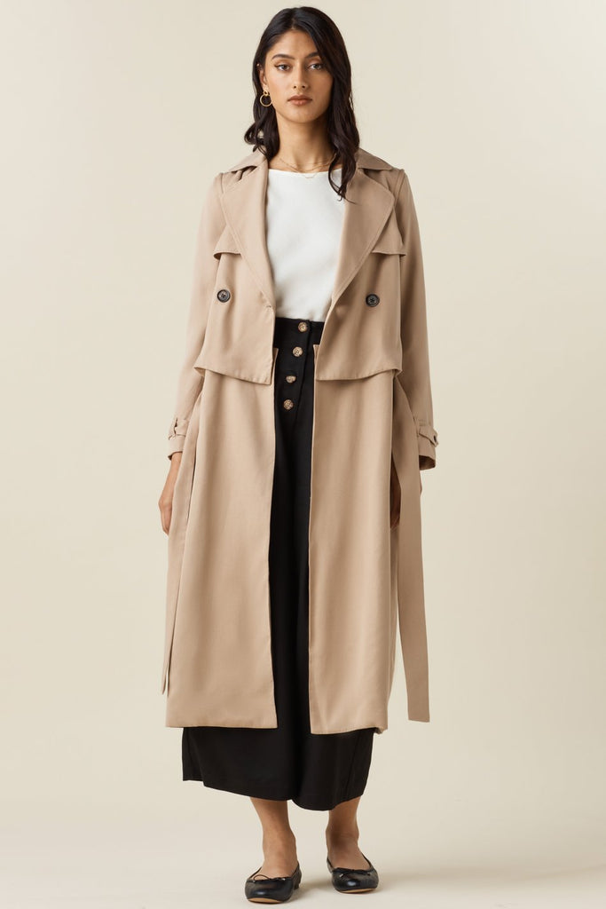 VETTA XS / Khaki The Convertible Trench capsule wardrobe